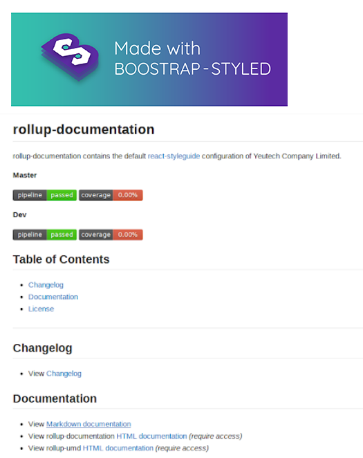 Documentation Bootstrap-styled.